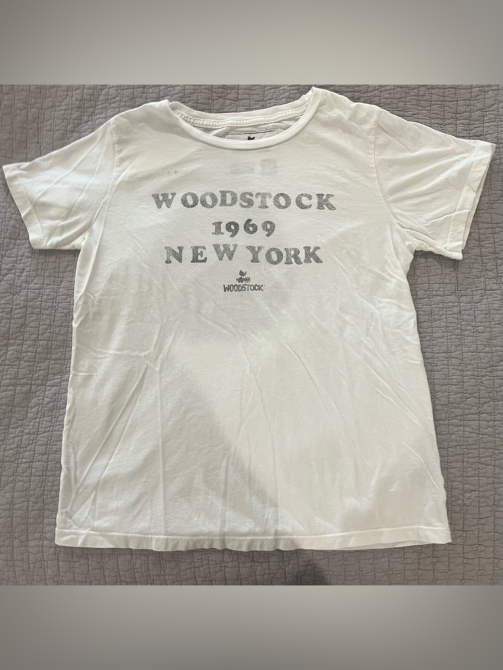 Original Retro Brand White Woodstock 1969 New York Graphic Tee
